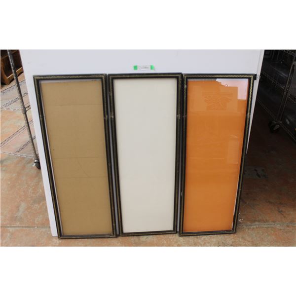 (3) Picture Frames - 40 1/2" x 15"