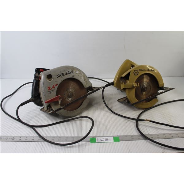 (2) Skilsaws - Black and Decker One Powers On and the Other Doesn't