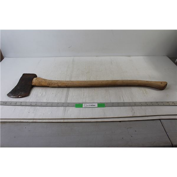 Axe - 28" Handle and 4 1/2" Blade - Head Is Put On Upside Down