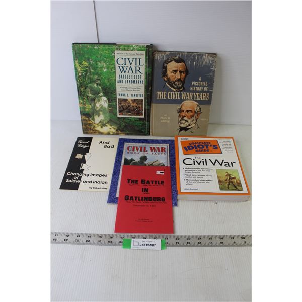 (6) Books/Booklets - American Civil War (Complete Idiot's Guide, Battlefields & Landmarks, Pictorial