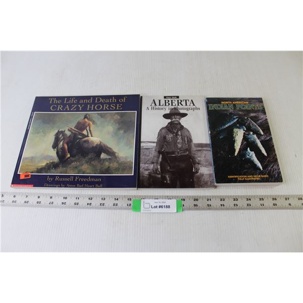 (3) History Books (Crazy Horse, Alberta, Indian Points)
