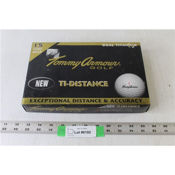 Case of 15 Tommy Armour Dual Titanium Golf Balls (NIB)