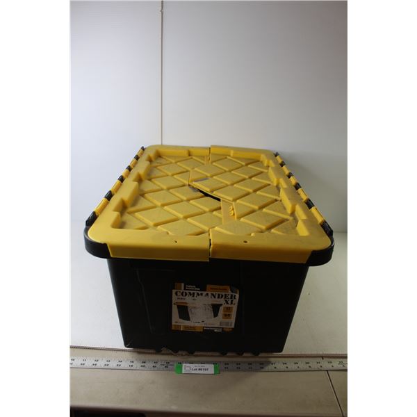Commander XL Plastic Storage Bin 27" x 18" x 12"