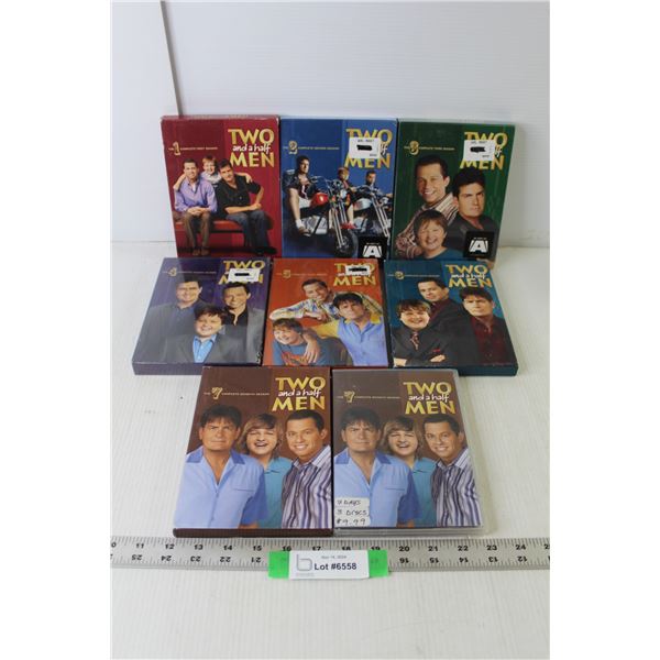 (8) Two-And-A-Half Men DVD Sets (Seasons 2-5 NIB, Seasons 1,6, (2) Season 7)