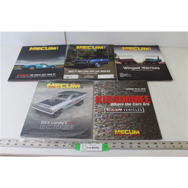 (5) Car Magazines (Mecum Car Auctions)