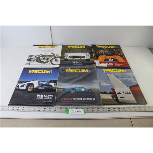 (6) Car Magazines (Mecum Car Auctions)