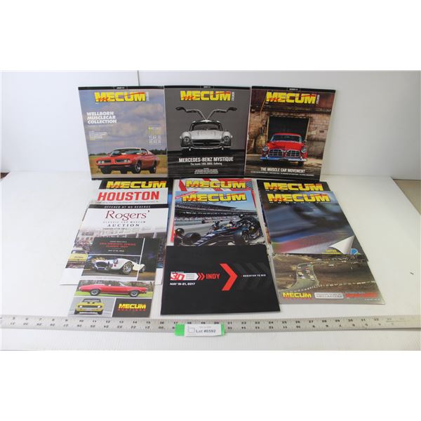 (13) Car Magazines (Mecum Car Auctions)