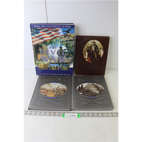 (4) American Civil War Books (The Civil War, The Gunfighters, Gettysburgh, Tenting Tonight)