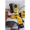Image 3 : Lot Of Various Hardware Items, DeWalt Heavy Duty 9.6 Volt Battery Operated Drill w/ Charger, Trainin