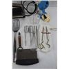 Image 4 : Lot Of Various Kitchen Items, Pastry Cutter, KitchenAid Electric Mixer w/ Various Attaching Ends- Po