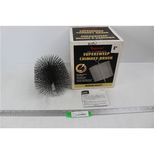 Imperial Super Sweep Chimney Brush, 6'' w/ Box- As Is