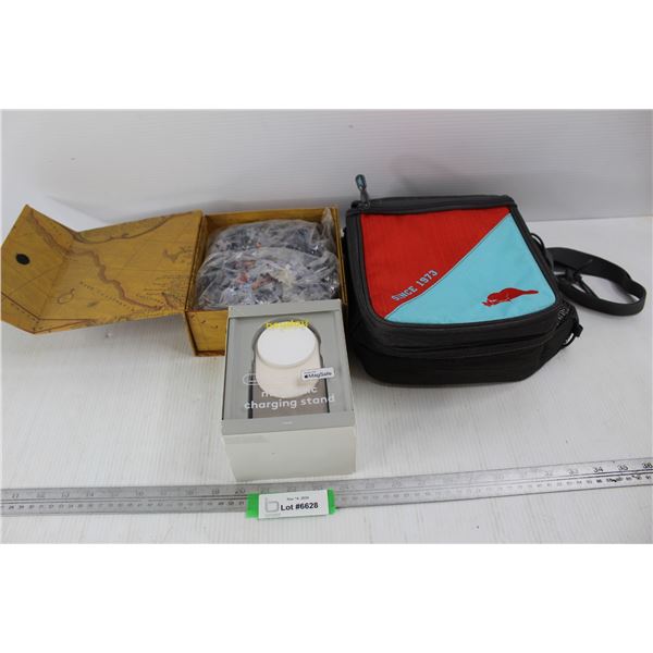 Heyday Magnetic Charging Stand, Roots Lunch Kit, Misc.