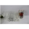 Image 7 : (4) Rabbit Themed Ceramic Ornaments- Some Damage, (17) Various Glasses/ Cups, Polar Ice Vodka, Misc.