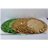 Image 1 : (7) Sequined Tree Skirts- All 18'' In Diameter
