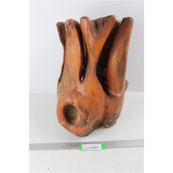 Wood Art Decor From Tree, 17'' x 11'' - Would Make Great Home/ Cabin Decor After A Good Clean