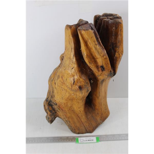 Wood Art Decor From Tree, 17.5'' x 10'' - Would Make Great Home/ Cabin Decor After A Good Clean