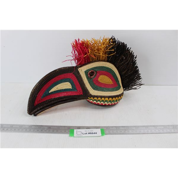 Panamanian Woven Parrot Mask- As Is