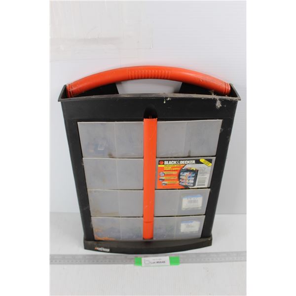 Black And Decker Workmate Flip Bin Divider w/ Contents
