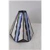 Image 2 : Stained Glass Lamp Shade Like Piece - 10'' x 10.5''