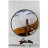 Image 1 : Stained Glass Bird Sun Catcher- 19.5'' - Broken, Needs Repair