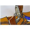 Image 3 : Stained Glass Bird Sun Catcher- 19.5'' - Broken, Needs Repair