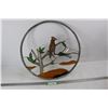 Image 1 : Stained Glass Bird Sun Catcher- 19.5''- As Is