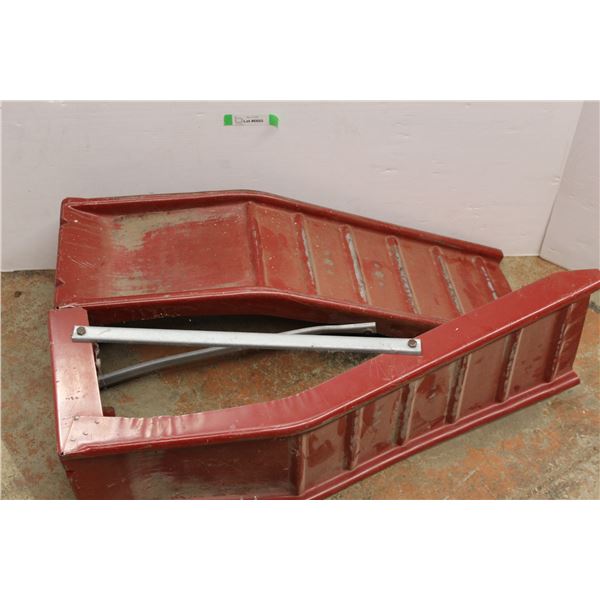 *Metal Car Ramps, 11'' x 36'' x 10.5'' - As Is