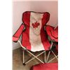 Image 2 : *Canada Flag Lawn Chair Set w/ Umbrella - As Is