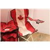 Image 3 : *Canada Flag Lawn Chair Set w/ Umbrella - As Is