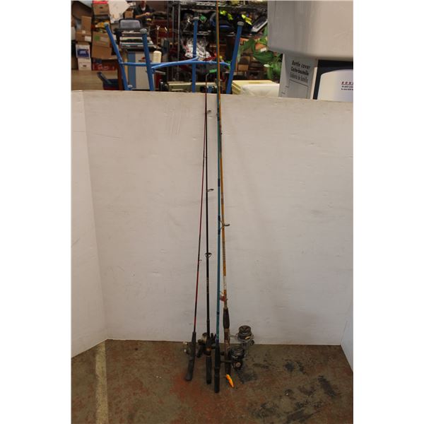 *(4) Various Fishing Rods- All As Is
