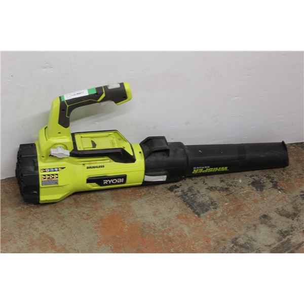 *Ryobi Brushless Leaf Blower, No Battery- As Is