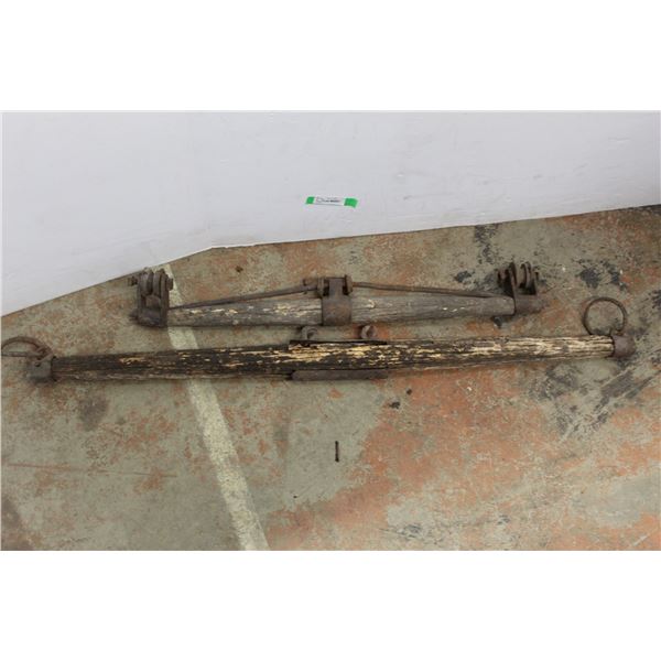 *(2) Vintage Single Trees- As Is , 48'', 33''