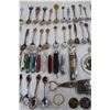 Image 4 : Lot Of Various Collector Spoons, Pocket Knives, Lighters, Misc.