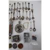 Image 5 : Lot Of Various Collector Spoons, Pocket Knives, Lighters, Misc.