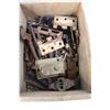 Image 3 : Vintage Wooden Box Full Of Various Vintage Furniture Hinges/ Drawer Knobs