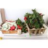 Image 1 : (2) Wreaths and Assorted Christmas Decor