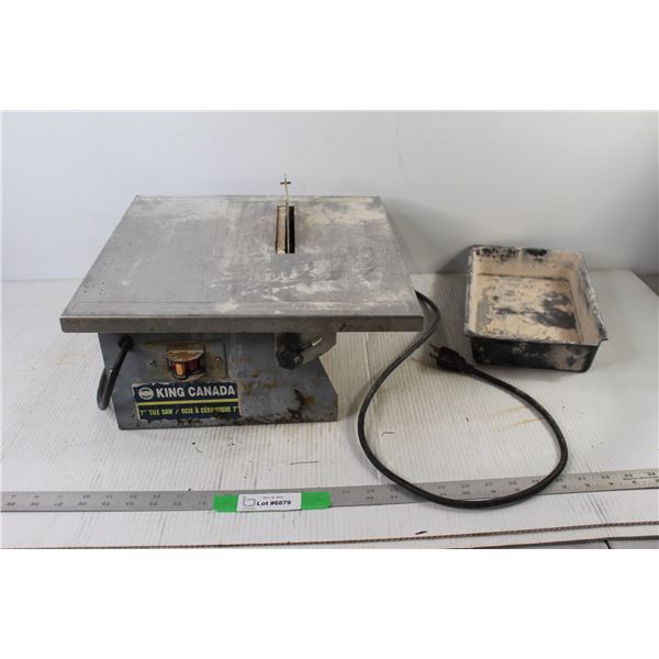 King Canada 7" Tile Saw - Tested Works