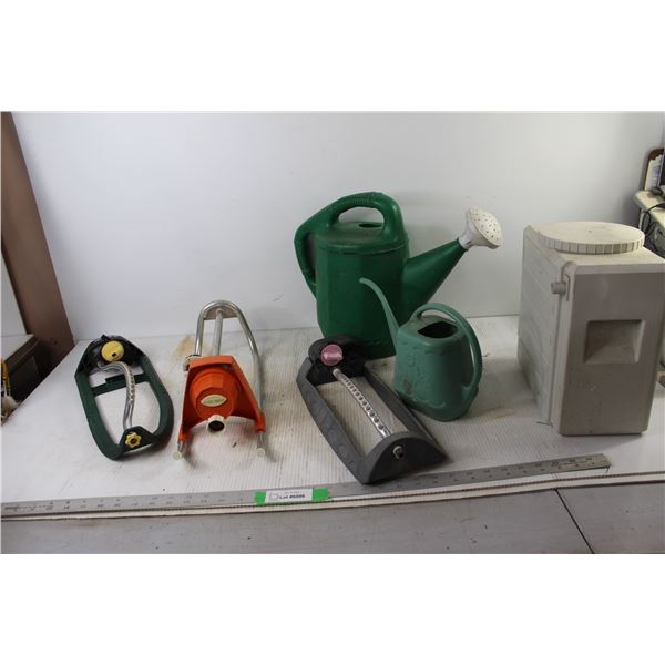 (2) Watering Cans, (3) Sprinklers
