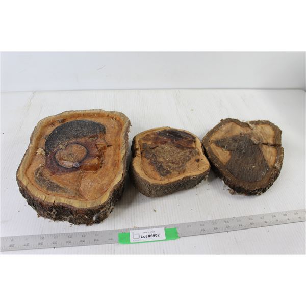 (3) Wood Carvings