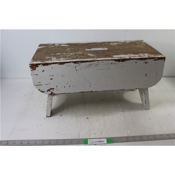 Wooden Stool - 20" x 11" x 10"