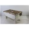 Image 2 : Wooden Stool - 20" x 11" x 10"