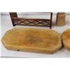 Image 4 : (3) Cutting Boards, (2) Kitchen Wooden Mashers, Spice rack