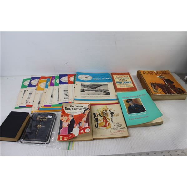 World Affair Books, A Book Of Boys Stories, The Hymnary and Healing Prayers,