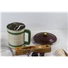 Image 3 : Rug Hooker, Flour Sifter, Pot Lids, Pencil Case
