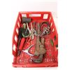 Image 4 : Cigar Box, Horseshoe, Brush, Crate, Assorted Tools