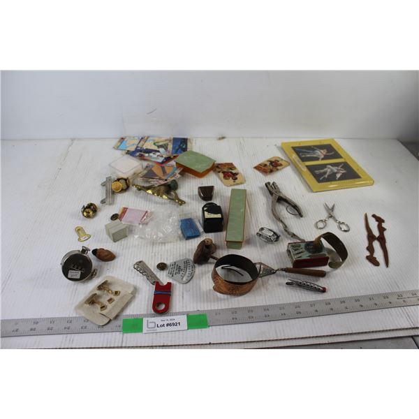 Counter, Cards, Buttons, Scissors, Hole Puncher, Scissors, Misc.