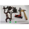 Image 1 : Leather Cutting Tool, Upholstering Hammer, Hand Drill, Plane, Assorted Tools