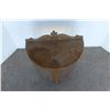 Image 2 : *** Antique Two-Tier Half Moon Table - 22" x 21"