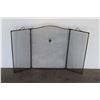 Image 2 : *** Vintage Metal Folding Fireplace Grate - 49" x 32"