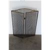 Image 4 : *** Vintage Metal Folding Fireplace Grate - 49" x 32"